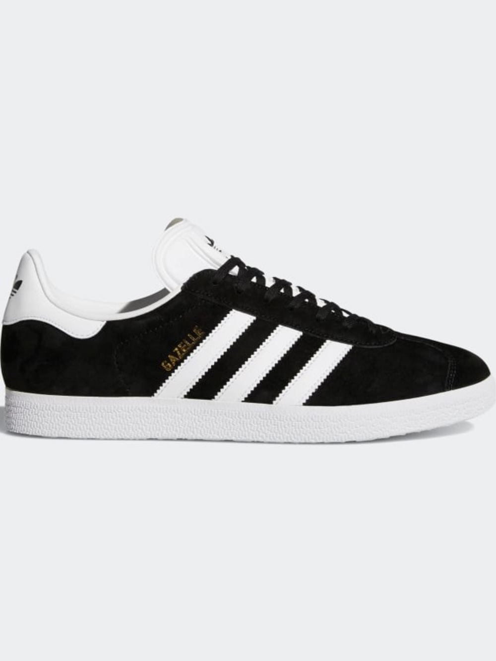 adidas Black and White Suede Sneakers with White Stripes gazelle